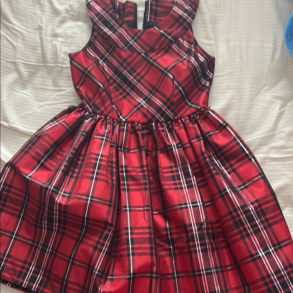 Plaid Red Kids Dress